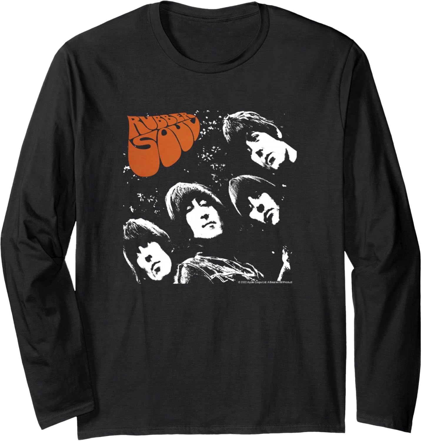 

Beatles - Футболка с длинным рукавом и резиновой подошвой The Beatles, черный