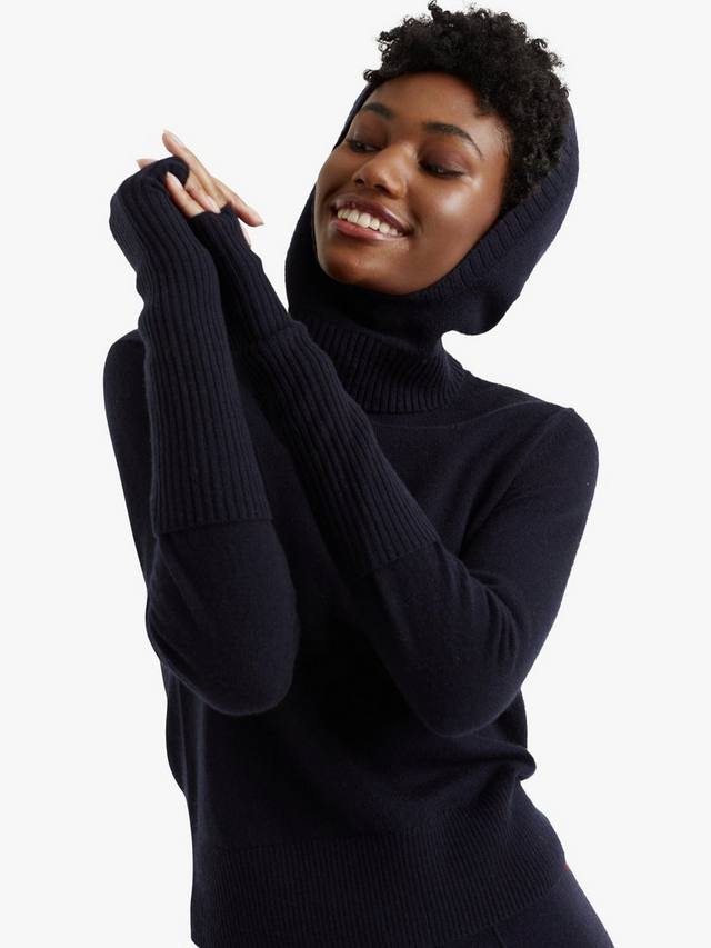 

Перчатки без пальцев из шерсти и кашемира Chinti & Parker, Black