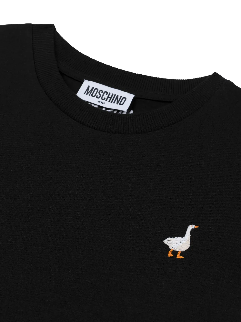 Базовая футболка Moschino Kids, черный — фото 2