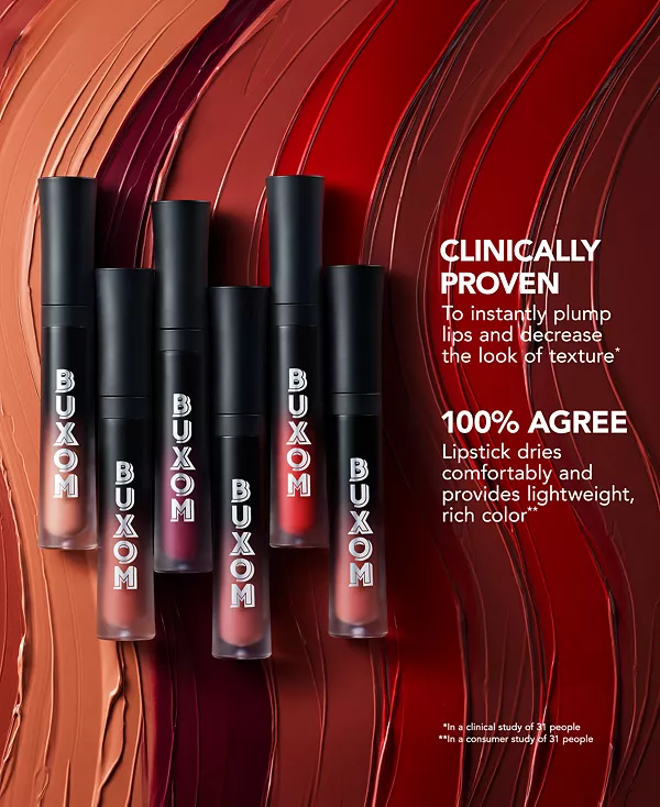 Жидкая матовая помада Full-On с эффектом придания объема губам Buxom Cosmetics, comin' up roses — фото 4