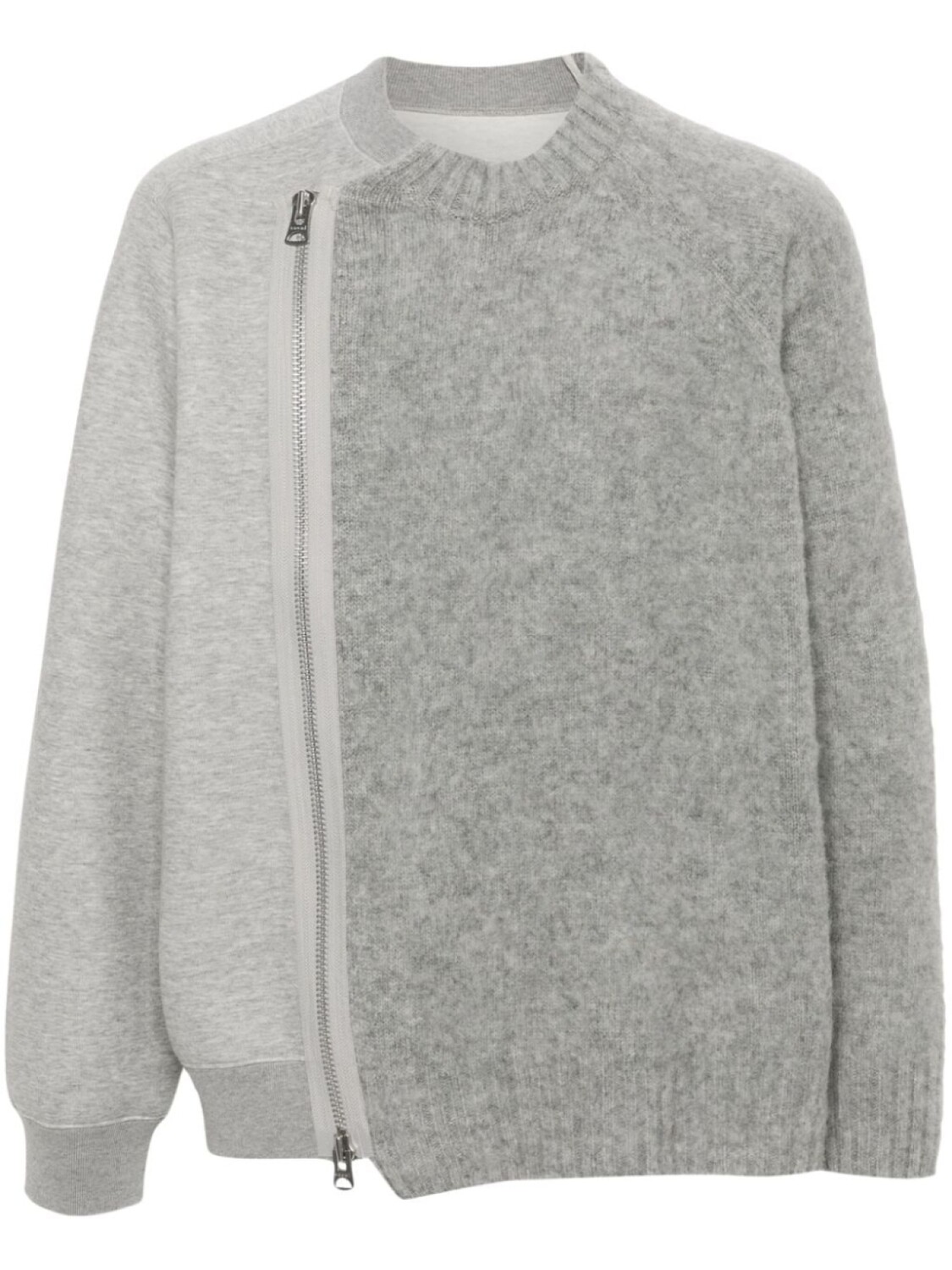 

Sacai толстовка с панельным дизайном, серый