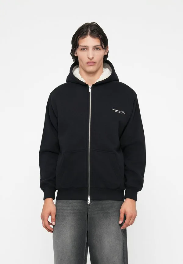 

Премиальная польская толстовка на молнии с логотипом. Abercrombie & Fitch, Black, Черный, Премиальная польская толстовка на молнии с логотипом. Abercrombie & Fitch, Black