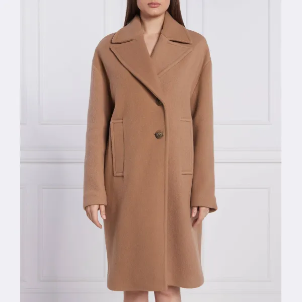 

Шерстяное пальто для подач Pinko, коричневый