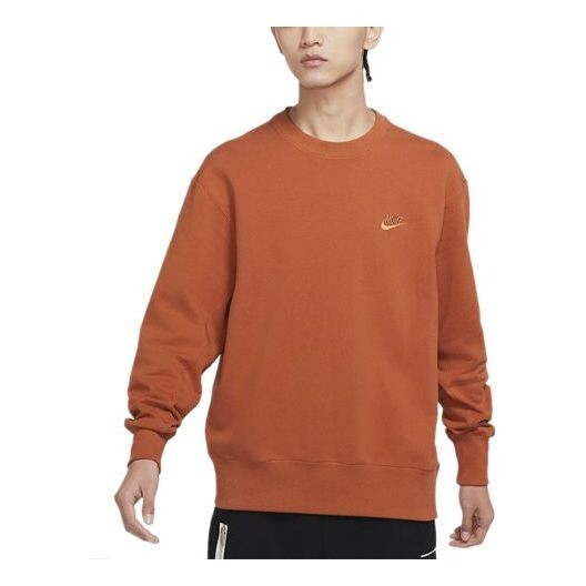 

Толстовка Men's Nike Sportswear Logo Casual Sports Round Neck Pullover Orange, оранжевый