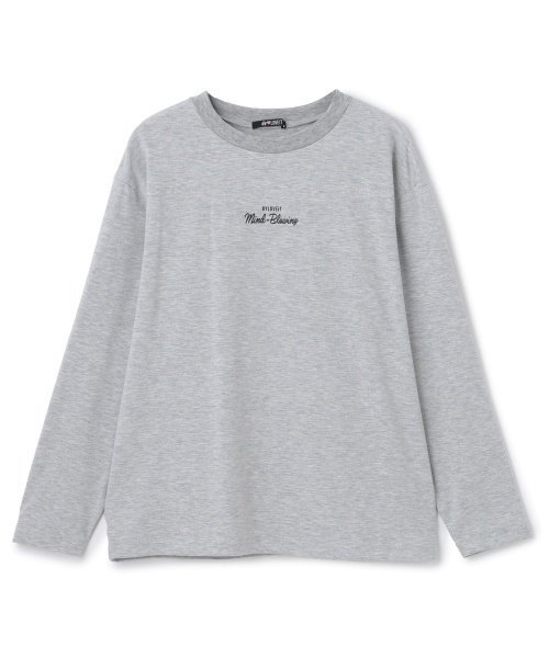 Футболка с мини-логотипом и удлиненным кроем By LOVEiT, White grain