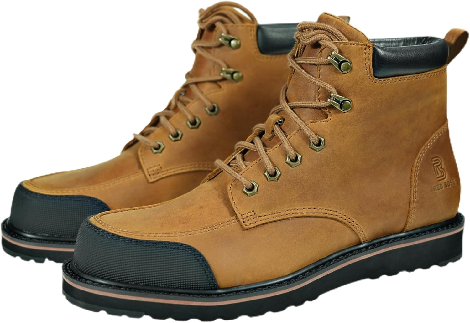 

Мужские 15 см резиновые мягконоские ботинки для походов Redboss, коричневый