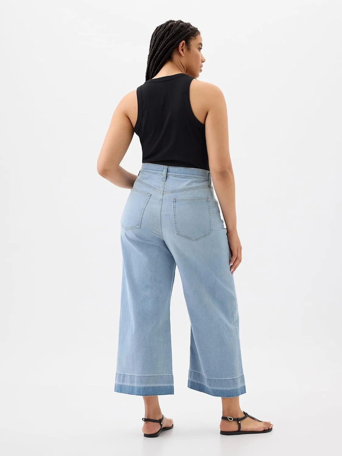 Джинсы Wide Leg High Rise GAP, Light Wash Maize — фото 4