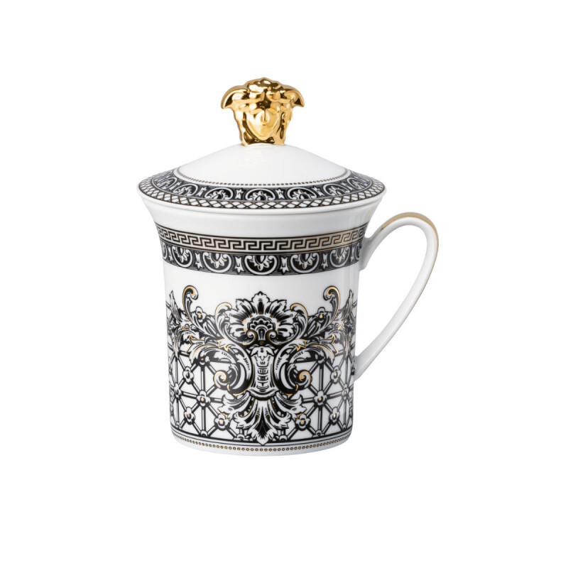 

Rosenthal Versace 30 Years Mug Collection - Кружка-маркетри с крышкой 0,35 л Rosenthal meets Versace, разноцветный/золотой