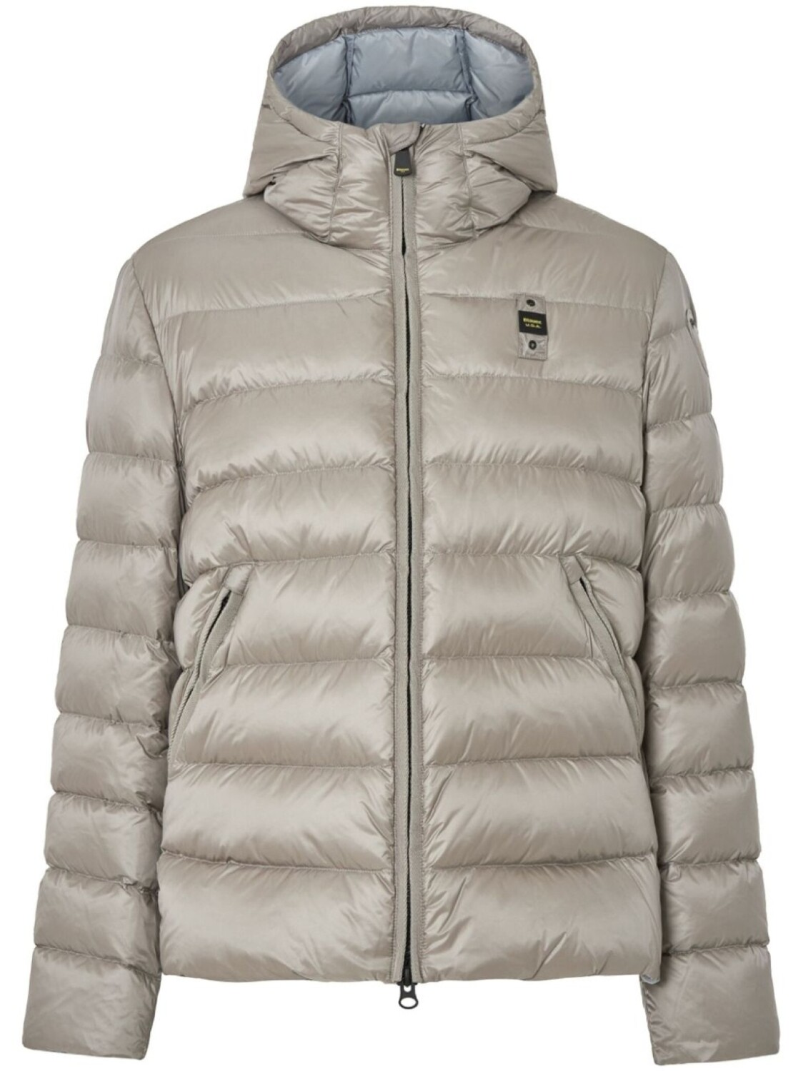 

Пуховик с нашивкой-логотипом Blauer, серый