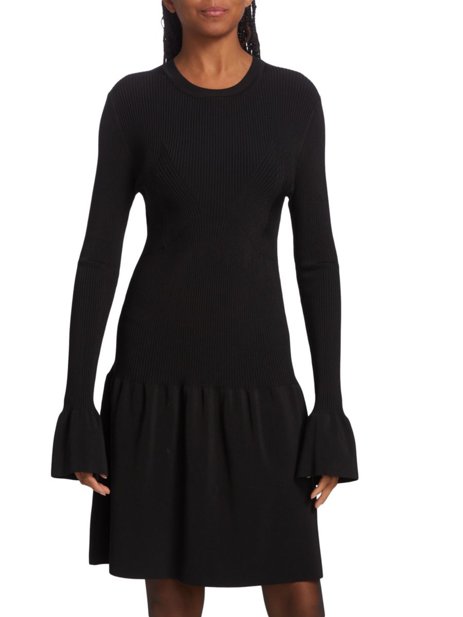 

Мини-платье Roxanne Bell Cuff Tanya Taylor, черный