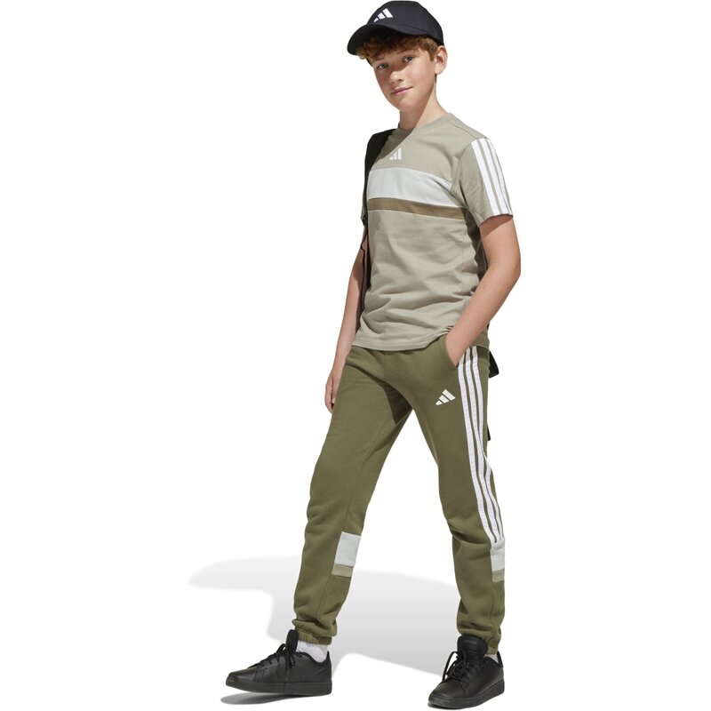 Рубашка сезонная базовая Tiberio 3-Stripes для детей Adidas, мультиколор — фото 4