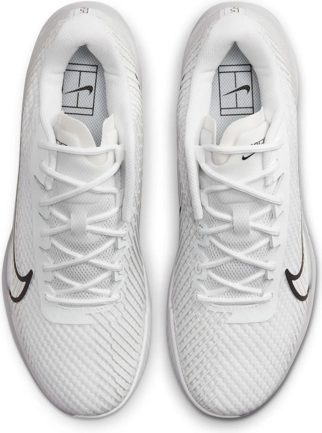 Кроссовки для сквоша Nike Zoovapor 11, белый/черный/белый — фото 3