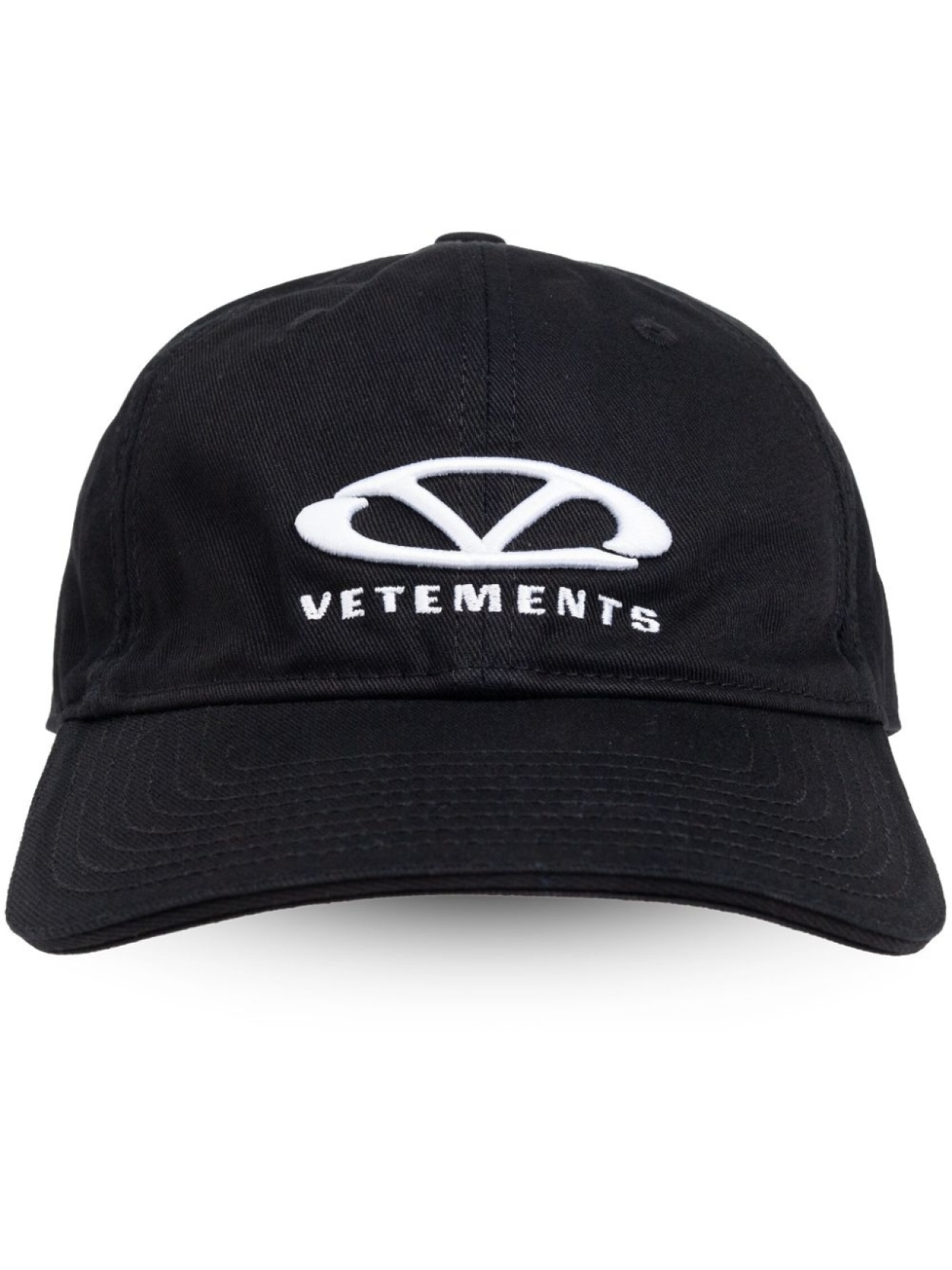 

Кепка с вышитым логотипом VETEMENTS, черный