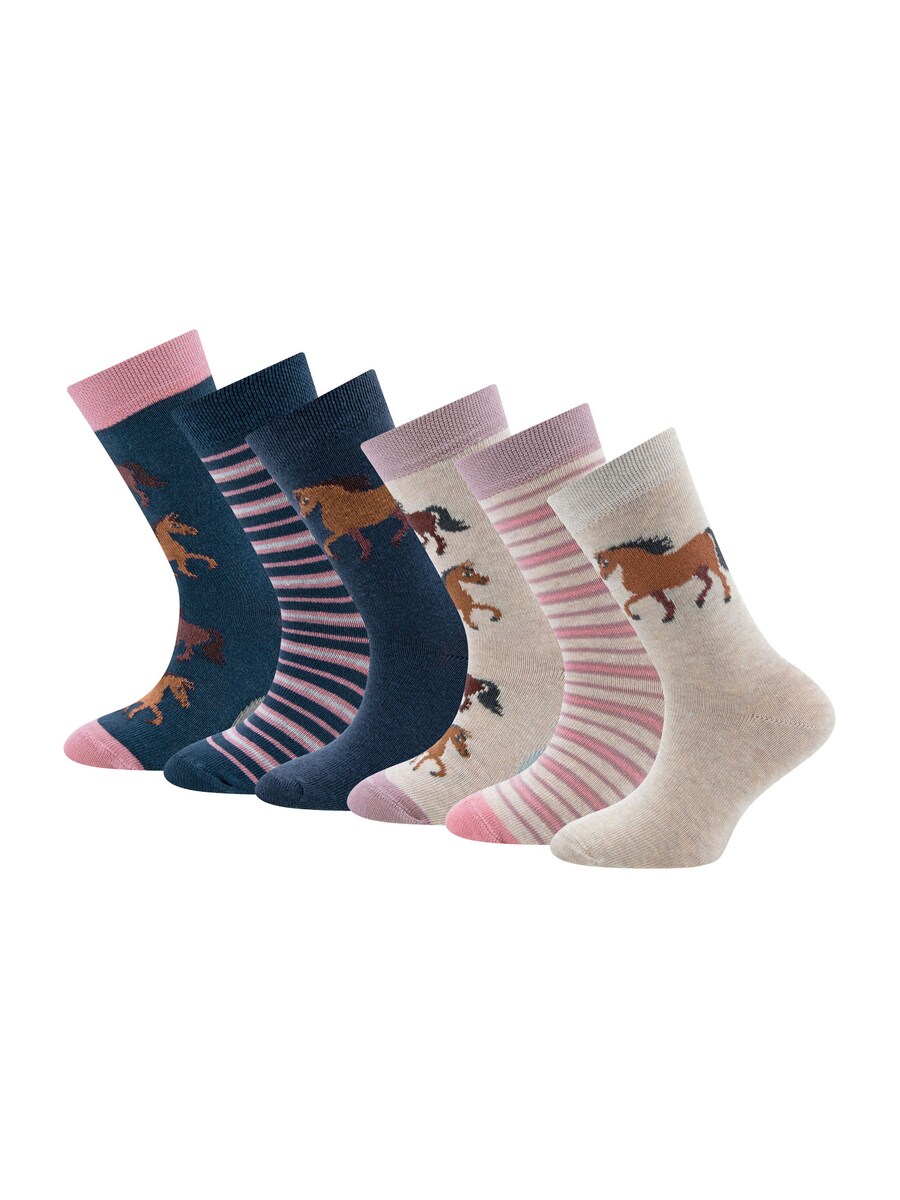 

Носки EWERS, цвет Beige/Blue/Pink
