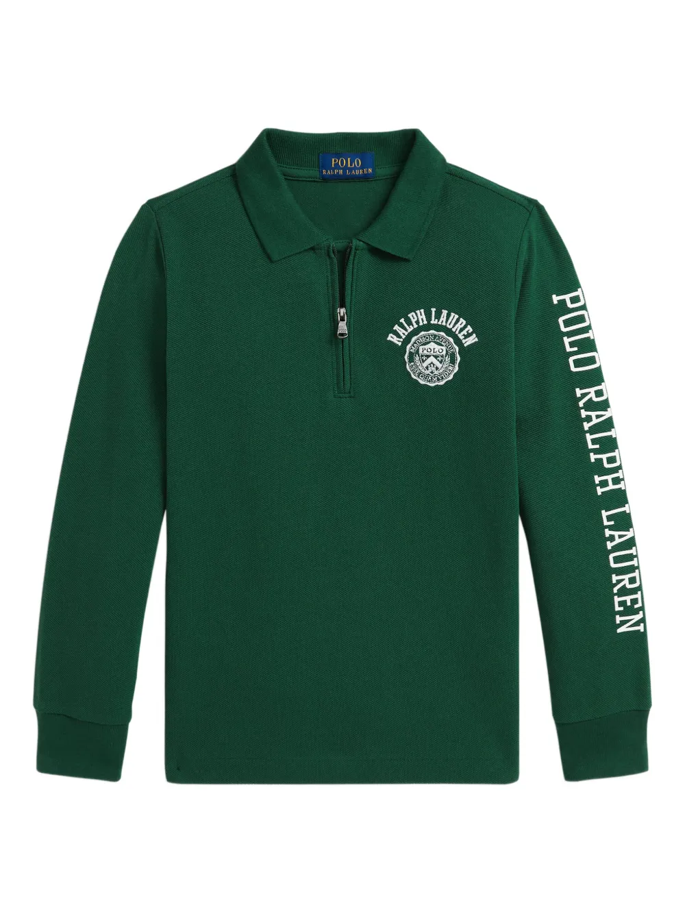 

Рубашка поло на молнии POLO RALPH LAUREN KIDS, зеленый