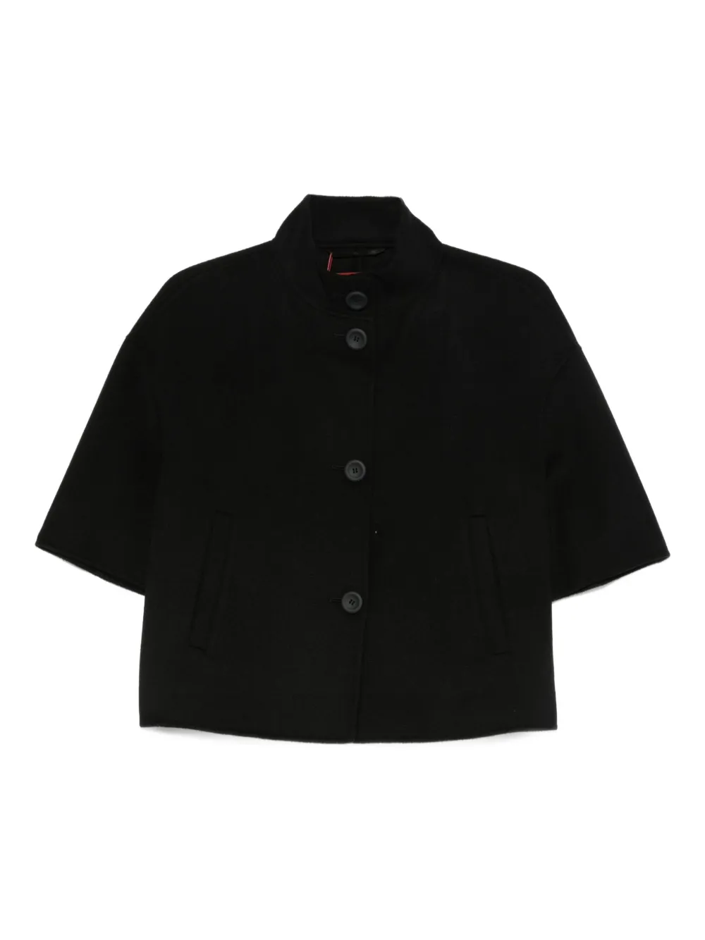 

Куртка с короткими рукавами, застегивающаяся на пуговицы MAX MARA, черный