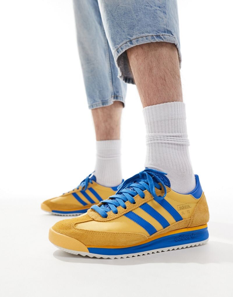 

Желтые и синие кроссовки adidas SL 72 RS, Синий, Желтые и синие кроссовки adidas SL 72 RS
