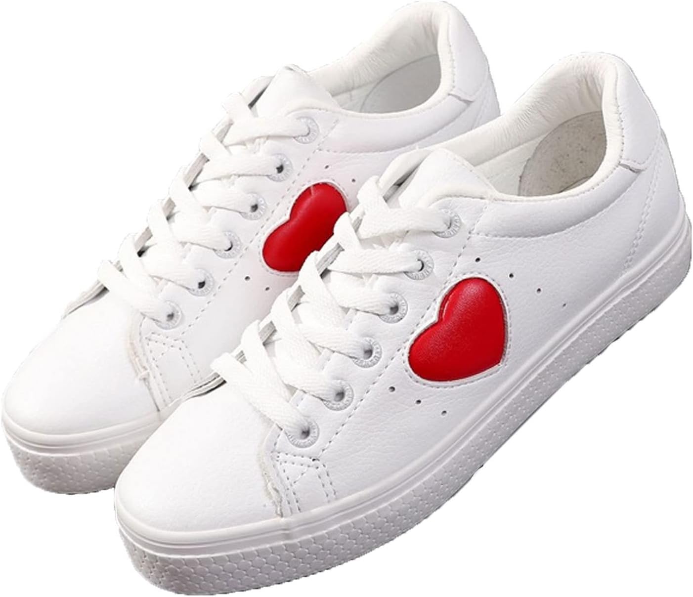 

GUOANFG Мужские и женские обувь для пар в форме сердца, походная/треккинговая обувь, обувь для подхода, кроссовки для бега, белые - 35 EU