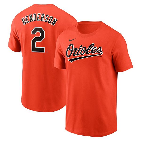 

Футболка мужская Gunnar Henderson Baltimore Orioles Fuse Name & Number оранжевая Nike