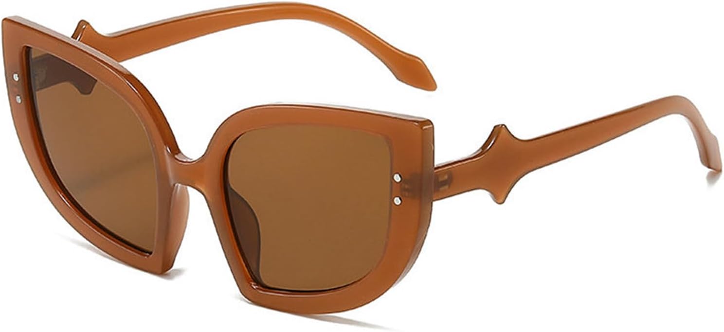 

Большие солнцезащитные очки в форме летучей мыши «кошачий глаз» для Хэллоуина, для женщин и мужчин, модные подарки для вечеринок, декоративные многоугольные очки helena, C3