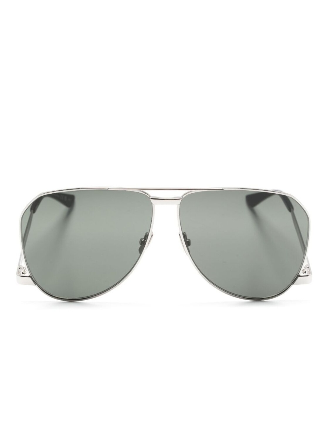 

Saint Laurent Eyewear солнцезащитные очки-пилоты с логотипом, серебристый
