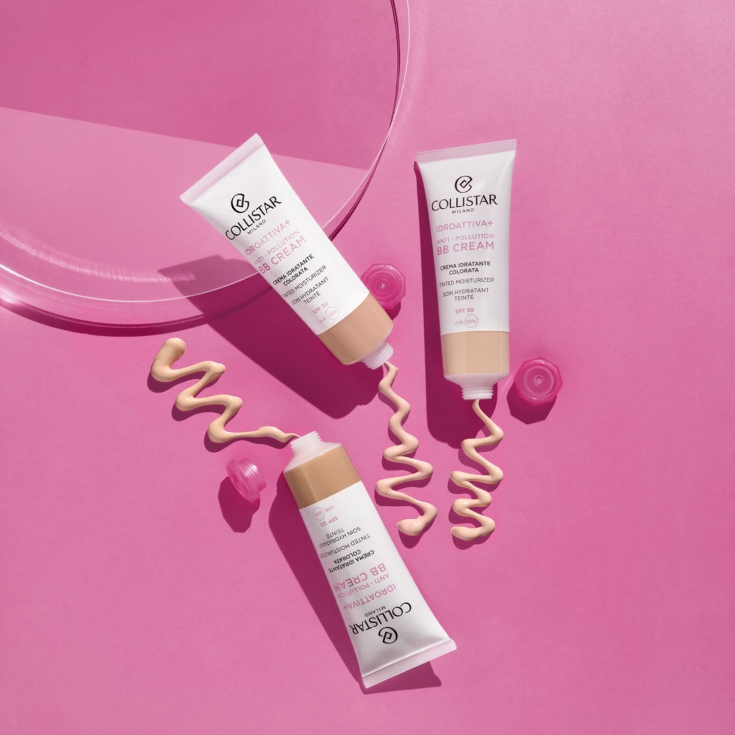 BB-крем idroattiva+ antipollution bb cream spf30 Collistar, dark, объем 125 мл — фото 2