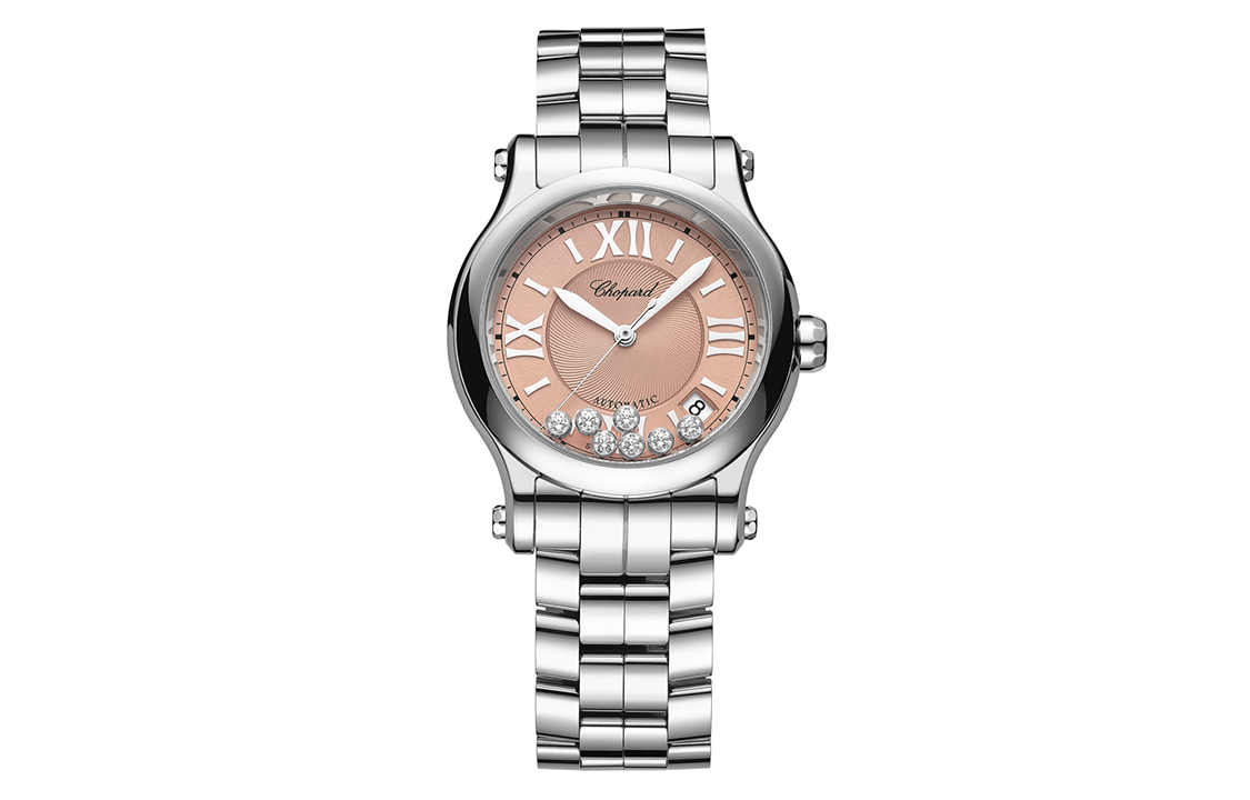 

Chopard Часы Women's Happy Sport Collection Watch, Pink Watch Dial