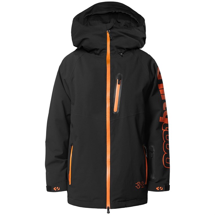 

Утепленная куртка Grasser для мальчиков Thirtytwo, Black/Orange
