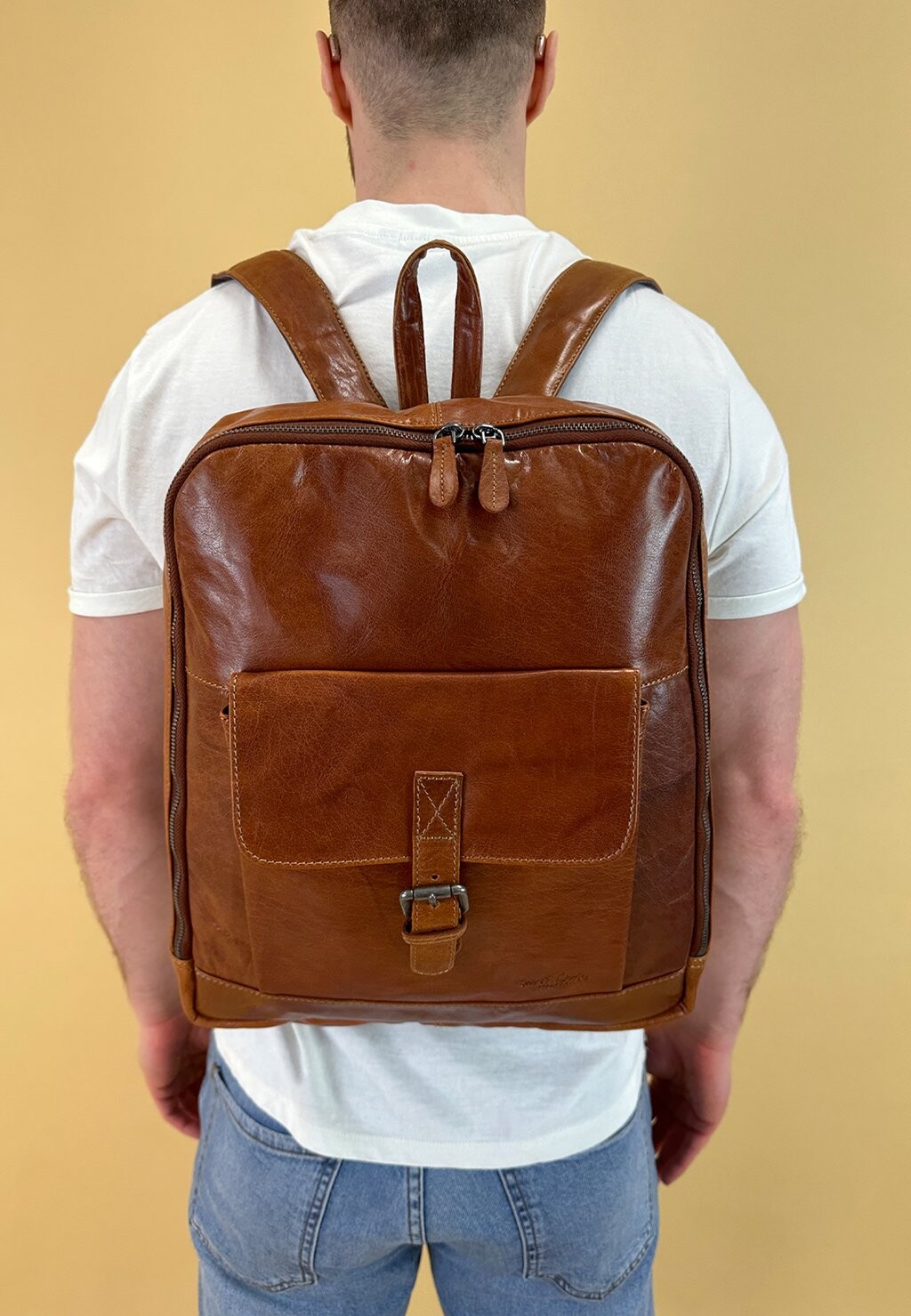 

Рюкзак OVE Gusti Leder, цвет honey brown