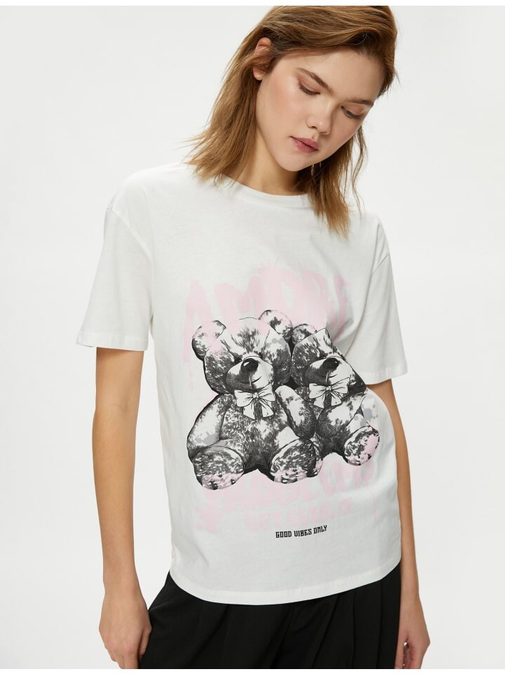 

Футболка KOTON T shirt, экрю