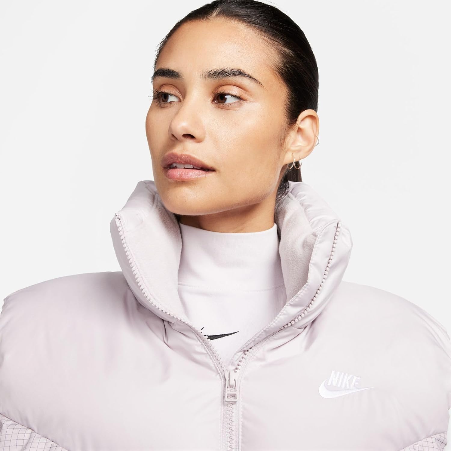 Женская жилетка Nike Therma-FIT утепленная ветрозащитная пуховая, светло-фиолетовый — фото 4