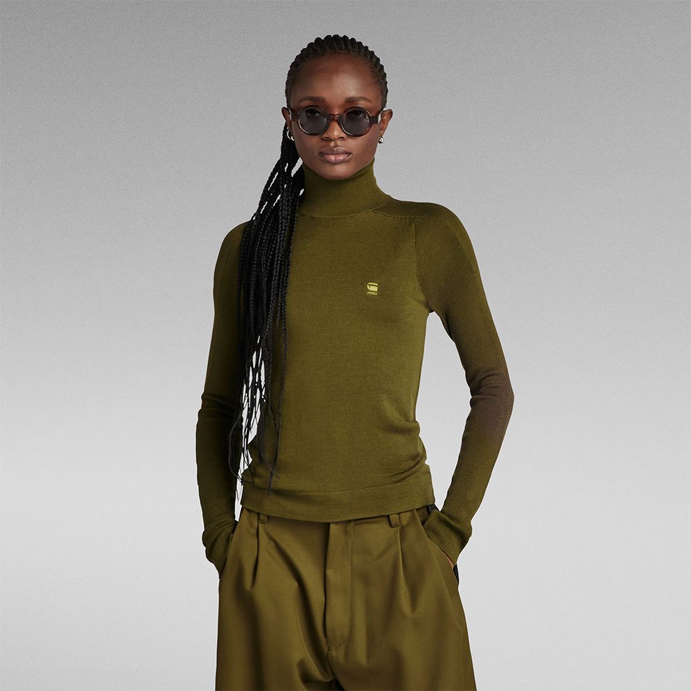 

Свитер G-Star Core Turtle Neck, зеленый