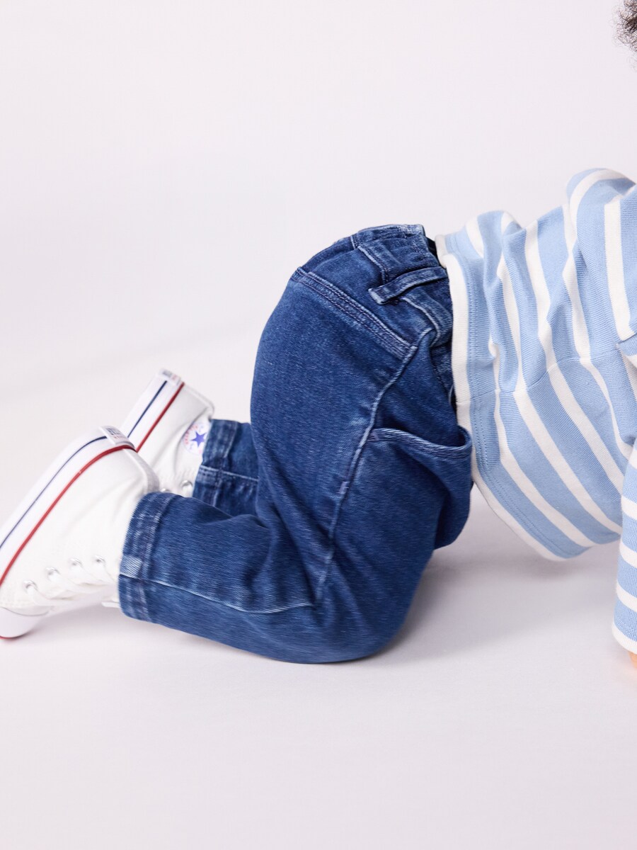 Зауженные джинсы PETIT BATEAU, синий деним — фото 3