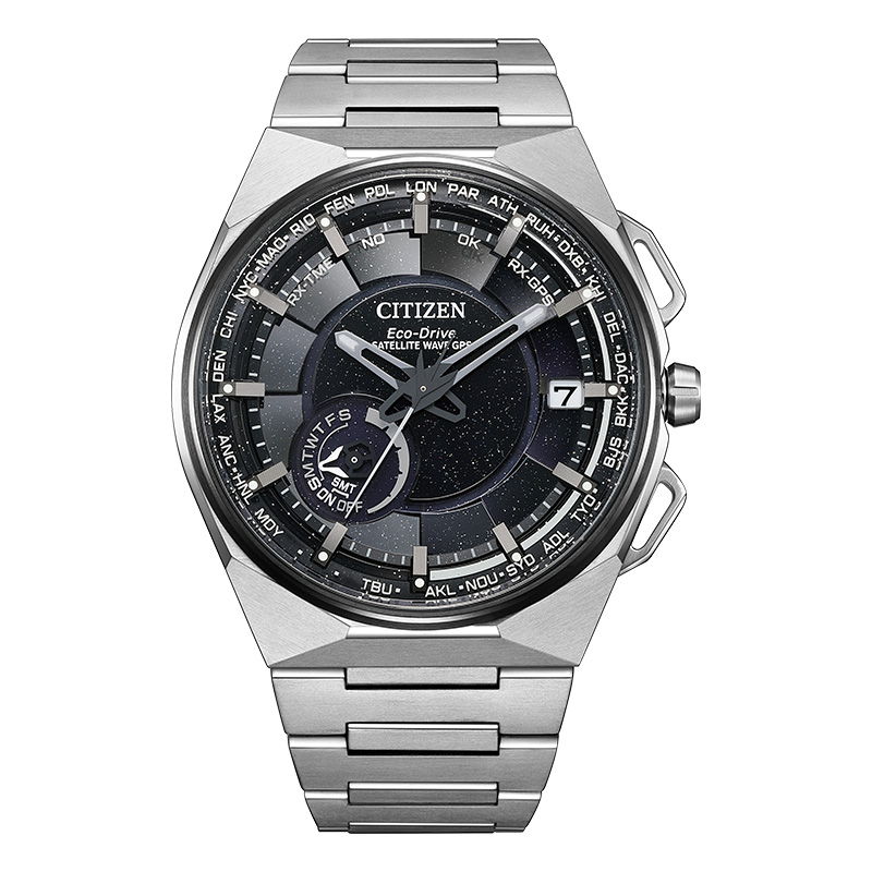 

CITIZEN Часы Solar Quartz Movement Metal Strap Watch Men's Watch Black Dial, CC3097-52E