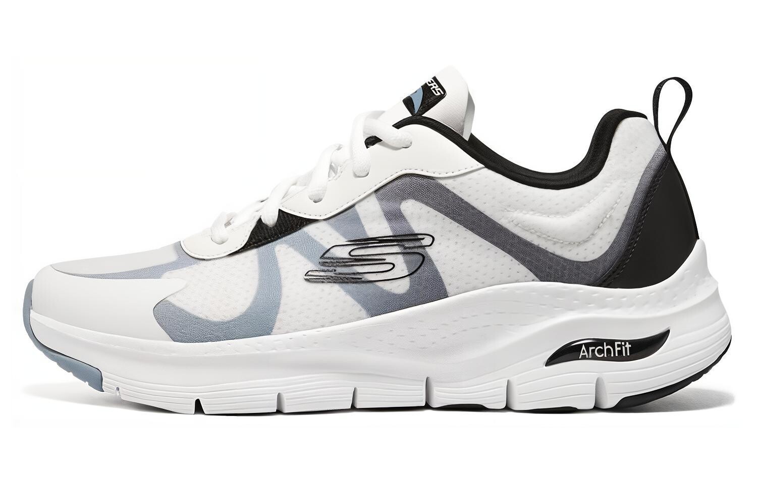 

Кроссовки Arch Fit Series для бега мужские с низким верхом белые/черные/серые Skechers