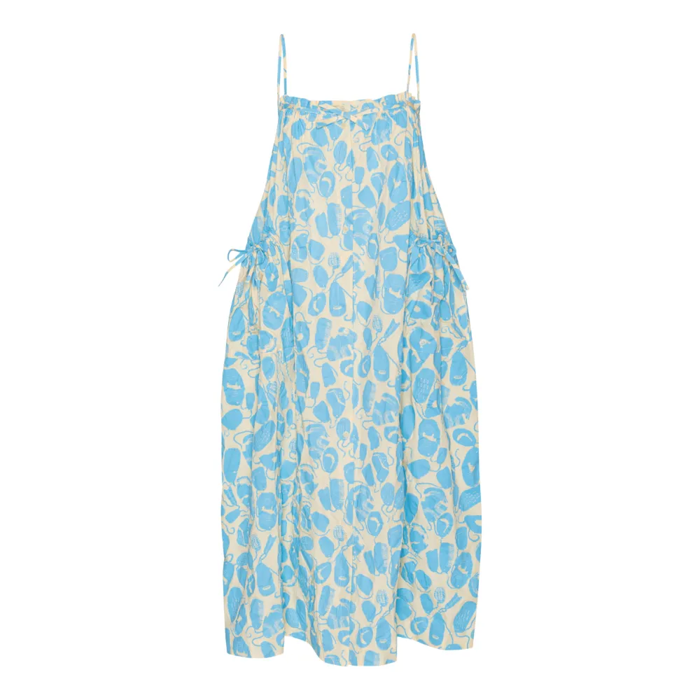 

Платье миди с принтом "петух" Henrik Vibskov, нейтральный