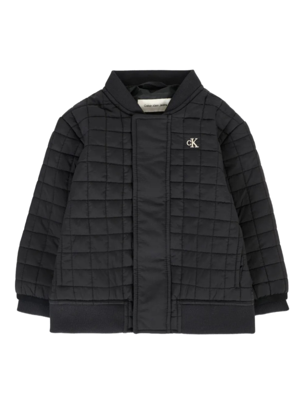 

Стеганая куртка-бомбер Calvin Klein Kids, черный