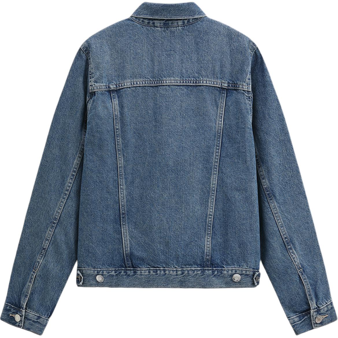 GAP Джинсовая куртка женская средняя потертая, Medium Washed — фото 3