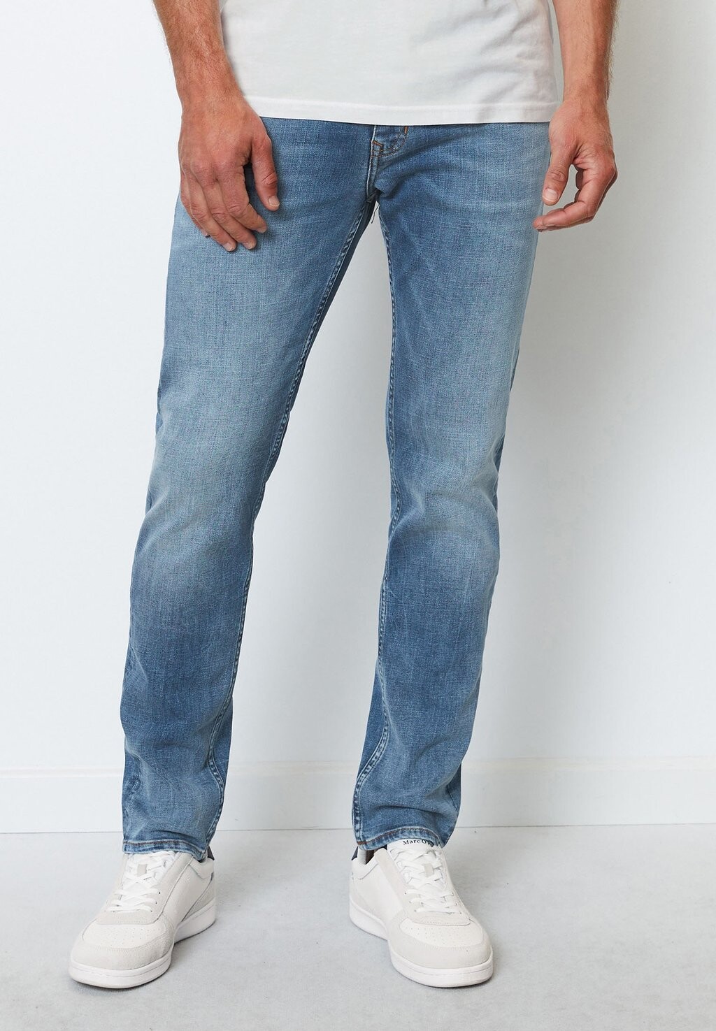 

Джинсы Slim Fit MODELL SJÖBO SHAPED IN LÄSSIGER CROSS-HATCH STRUKTUR Marc O'Polo, цвет authentic mid