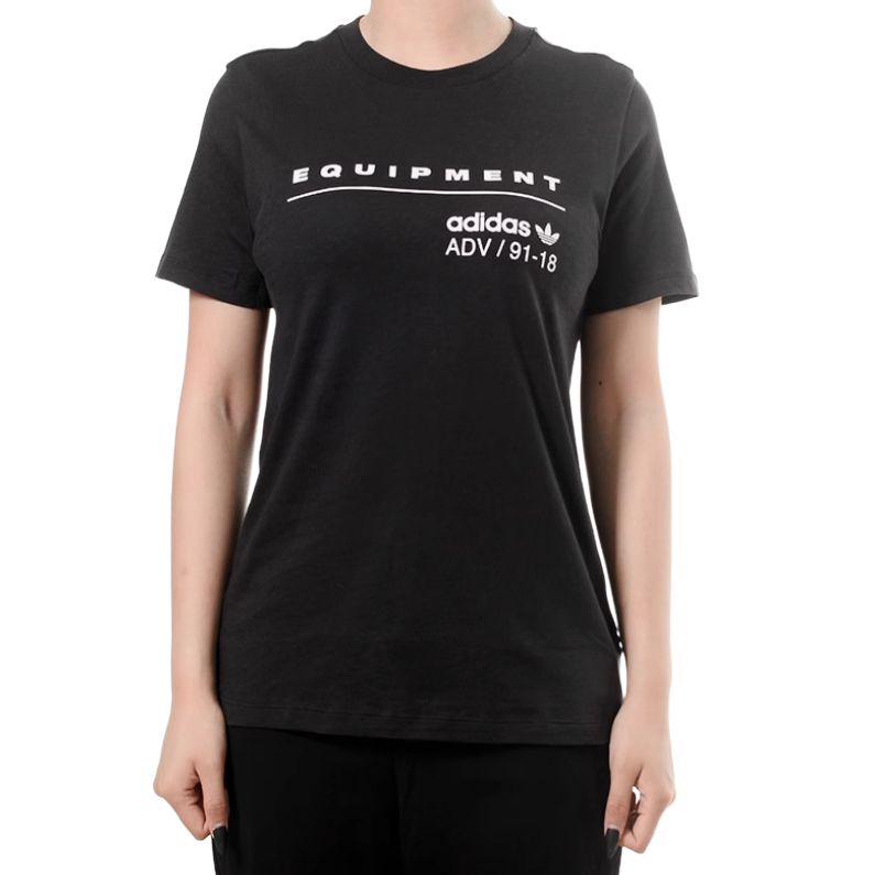 

Adidas Originals Футболка женская черная, Черный, Adidas Originals Футболка женская черная