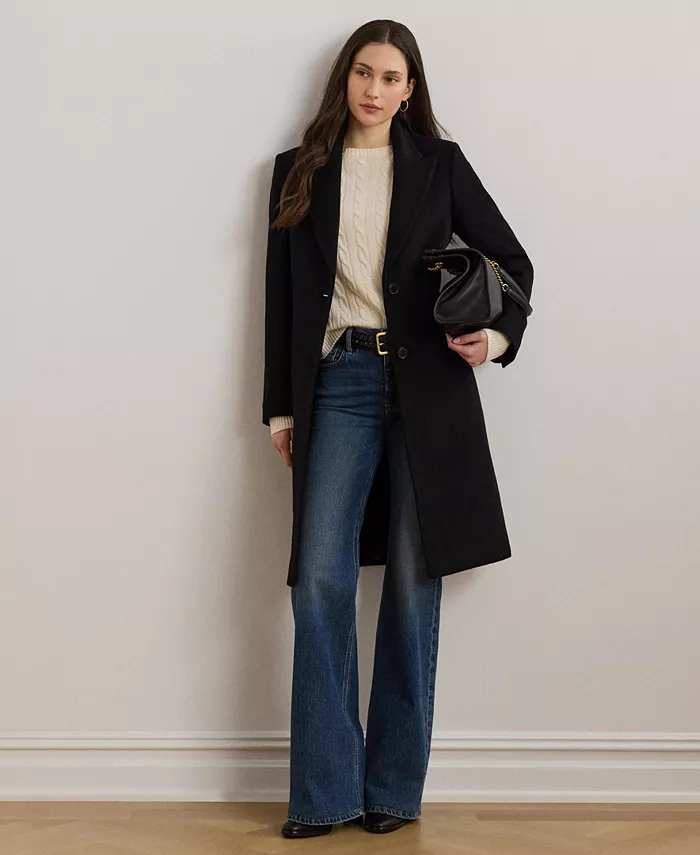 

Женское пальто Walker из смесовой шерсти Lauren Ralph Lauren, черный