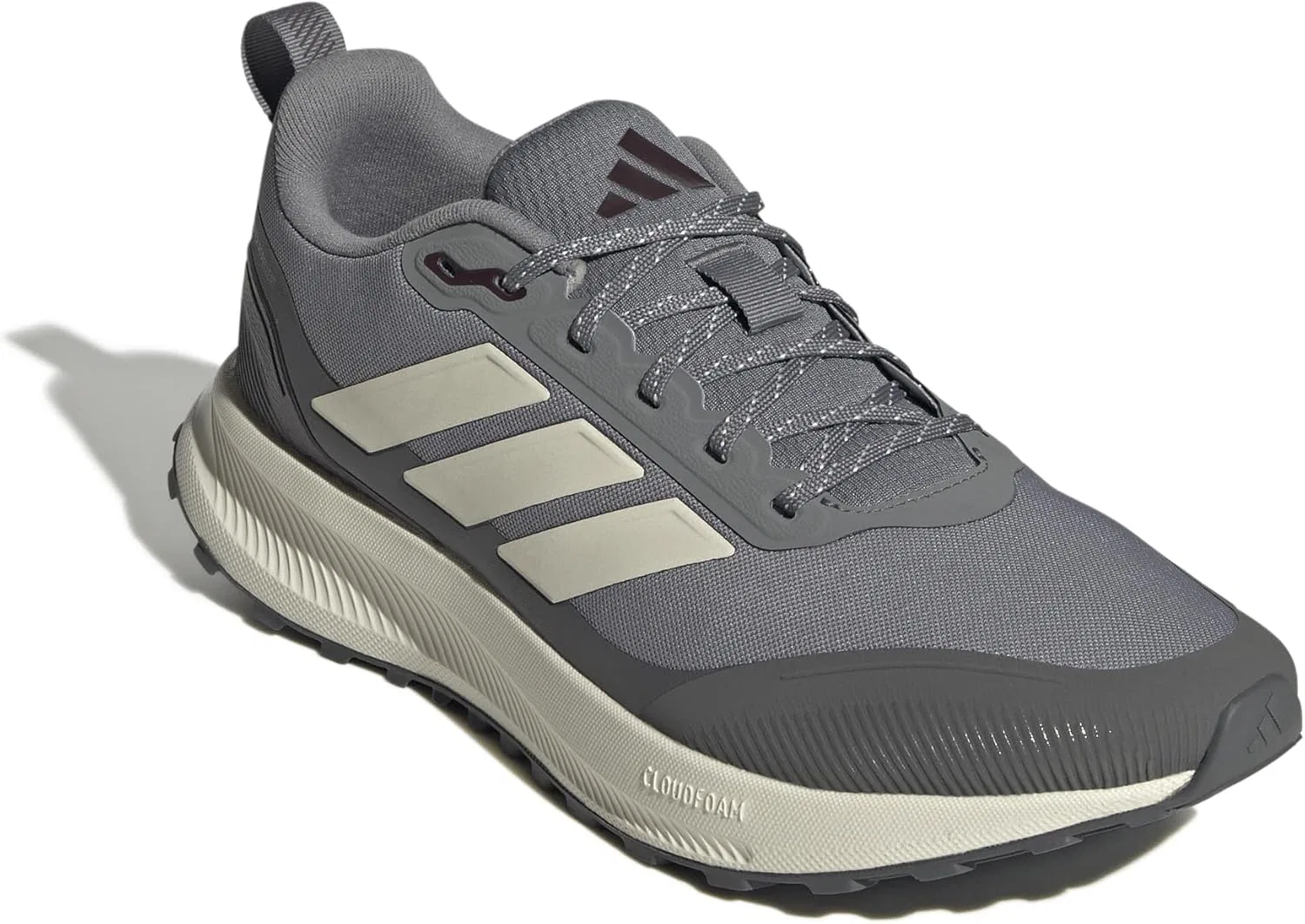 Мужские беговые кроссовки Adidas Runfalcon 5 TR, Grey Three Chalk White Grey Four — фото 3