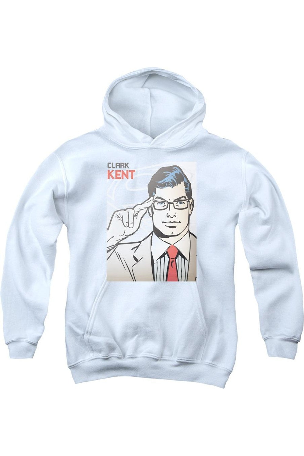 

Толстовка с капюшоном Superman (DC) Кларк Кент для молодежи Gildan, белый