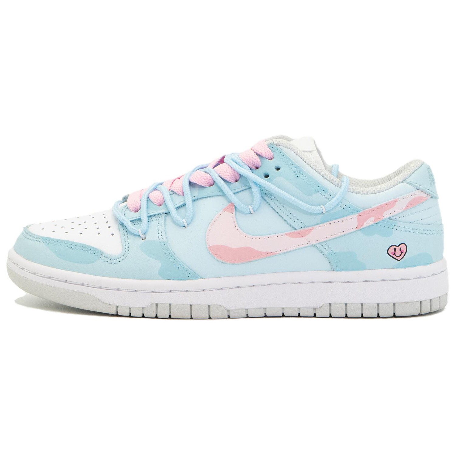 

Кроссовки Nike Dunk Skateboarding Shoes Women's Low-top Pink/Blue, голубой, Синий, Кроссовки Nike Dunk Skateboarding Shoes Women's Low-top Pink/Blue, голубой