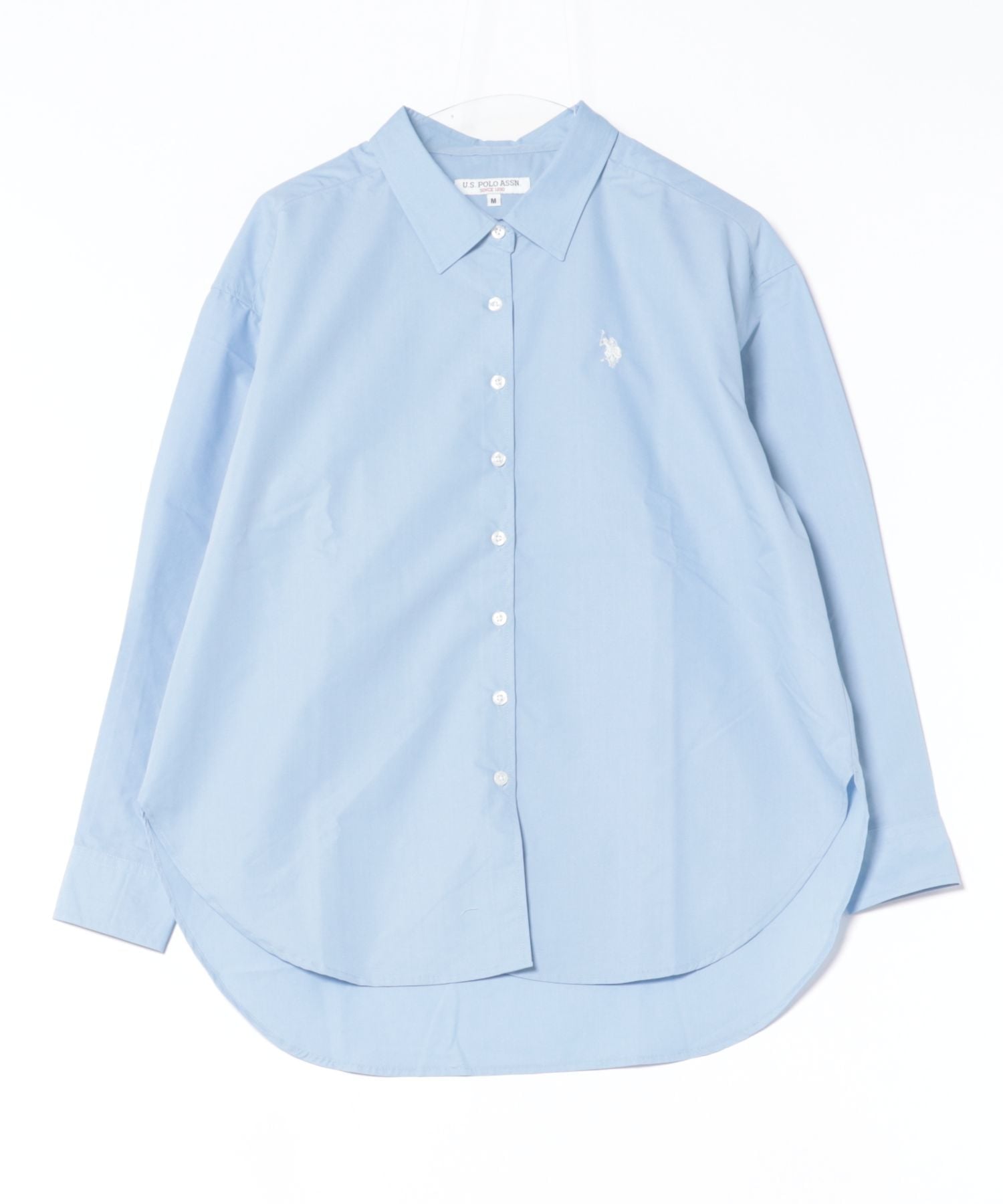 Ассоциация поло США / (Женщины) Рубашка из одноточечной ткани U.S. Polo Assn., blue