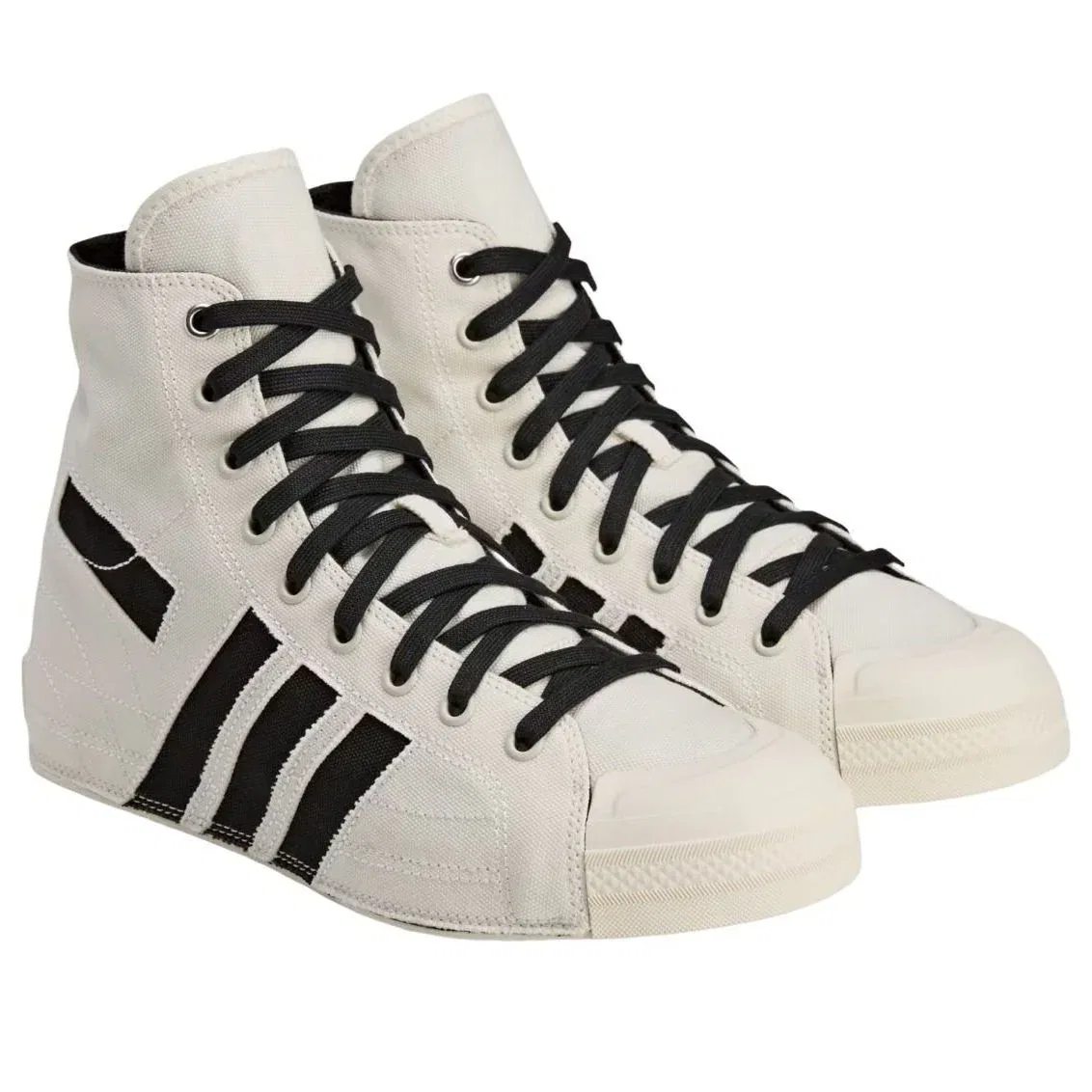 Кроссовки Adidas Y-3 Nizza High 'Off White' KI0855, белый — фото 2