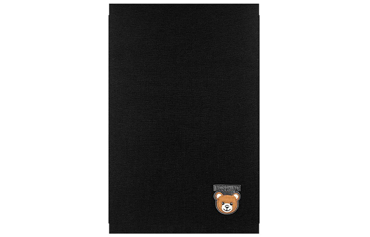 

MOSCHINO Шаль унисекс черная, Black