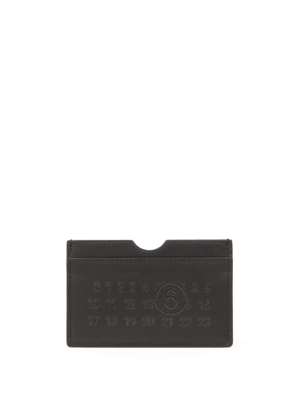 

Кардхолдер с тисненым логотипом Numeric MM6 Maison Margiela, черный