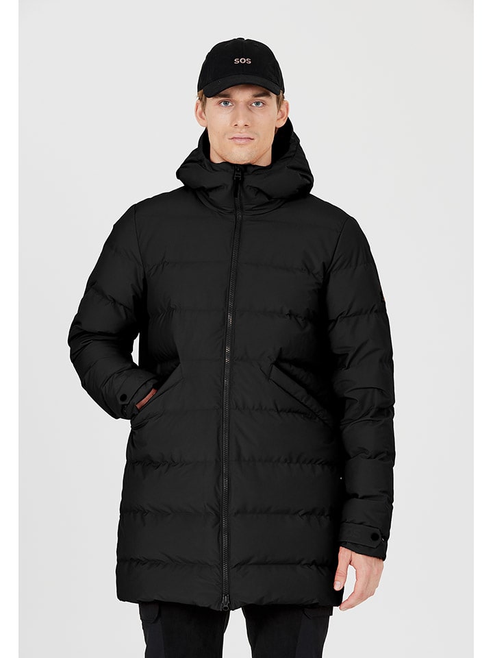 

SOS Пуховое пальто "Vars" черного цвета