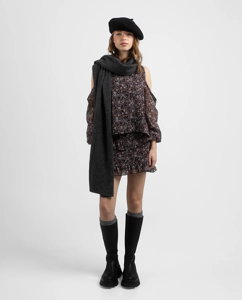 

Плательная юбка с принтом Noon, черный